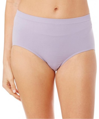 Women's Comfort Revolution Seamless Brief Panty, High Rise Microfiber Stretch Underwear Amethyst Quartz $7.91 Lingerie