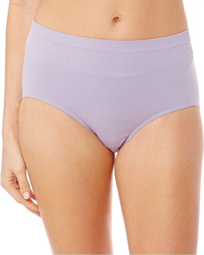 Women's Comfort Revolution Seamless Brief Panty, High Rise Microfiber Stretch Underwear Amethyst Quartz $7.91 Lingerie