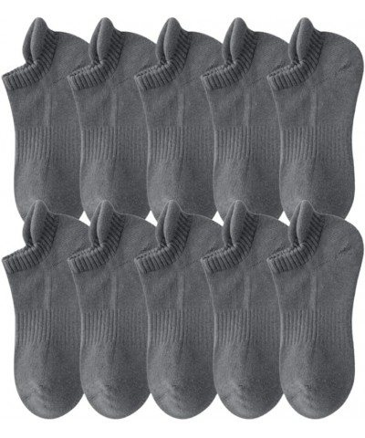 Ankle Socks Womens Athletic Thick Cushioned Running Low Cut No Show Athletic Sports Sokcs 4-12 Size Grey-10 Pairs $10.39 Acti...