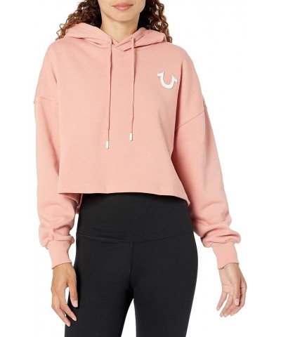 Women's Clocked Out Pullover Hoodie Dark Coral $21.15 Hoodies & Sweatshirts