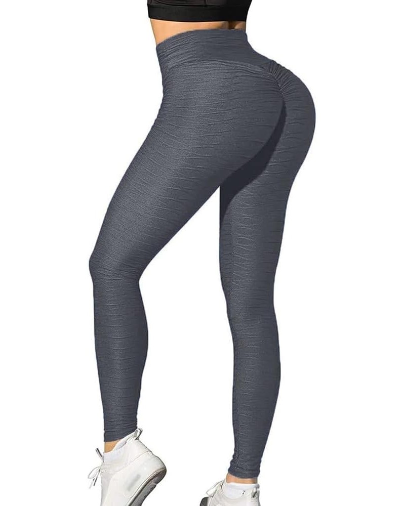 Butt Lifting Workout Tummy Control Leggings for Women TikTok High Waisted Yoga Pants Scrunch Gym Booty Tights Grey $7.94 Acti...