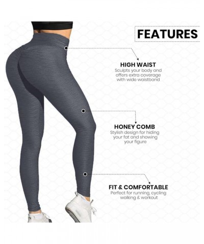 Butt Lifting Workout Tummy Control Leggings for Women TikTok High Waisted Yoga Pants Scrunch Gym Booty Tights Grey $7.94 Acti...