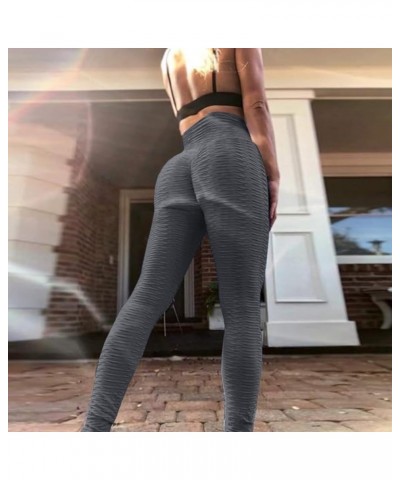 Butt Lifting Workout Tummy Control Leggings for Women TikTok High Waisted Yoga Pants Scrunch Gym Booty Tights Grey $7.94 Acti...