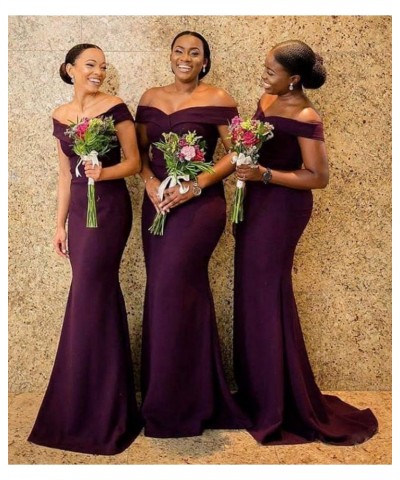 Mermaid Bridesmaids Dress for Wedding Off Shoulder Woman Bridesmaid Dresses Long Lilac $45.00 Dresses