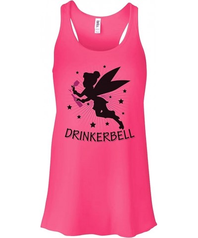 Cute Group Party Tank Tops Drinkerbell Royaltee Wine Princess Shirts Hot Pink $11.88 Activewear