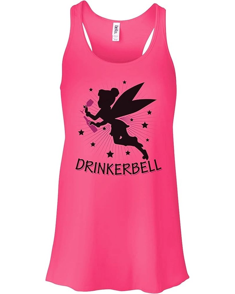 Cute Group Party Tank Tops Drinkerbell Royaltee Wine Princess Shirts Hot Pink $11.88 Activewear