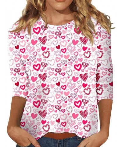 Valentines Long Sleeve Shirts for Women Cute Gnome Heart Graphic Pullover Top Valentine's Day Plus Size Crewneck Sweatshirts ...