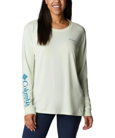 Women's Slack Water Graphic Boyfriend Ls Light Lime/Cypress Gradient $19.16 Activewear