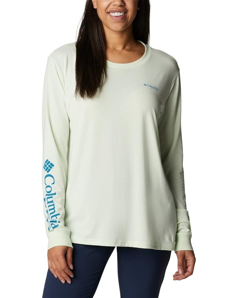 Women's Slack Water Graphic Boyfriend Ls Light Lime/Cypress Gradient $19.16 Activewear