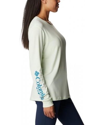 Women's Slack Water Graphic Boyfriend Ls Light Lime/Cypress Gradient $19.16 Activewear