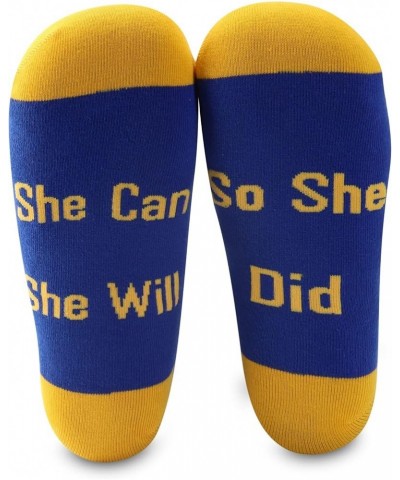 2 Pairs Sorority Socks with Pink and Green Graduation Gift She Can She Will So She Did Jewelry Sgrho Sorority Socks $11.99 Ac...