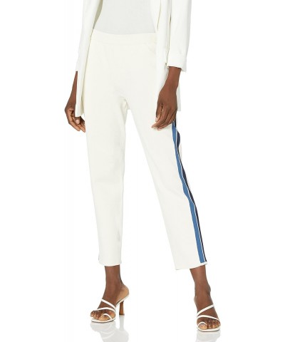 Women's Side Stripe Pant, Ivory/Steel Blue/Crema/Blue Midnight, P $28.60 Pants