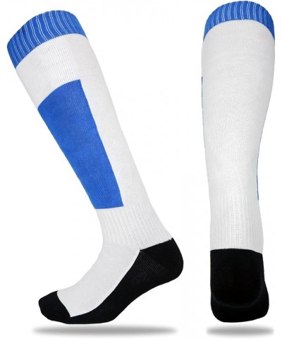 Thickened Fencing Socks,Colorful Cotton Fencing Socks for Epee,Sabre and Foil(1 Pair,Blue/Pink) Blue-black $9.67 Activewear