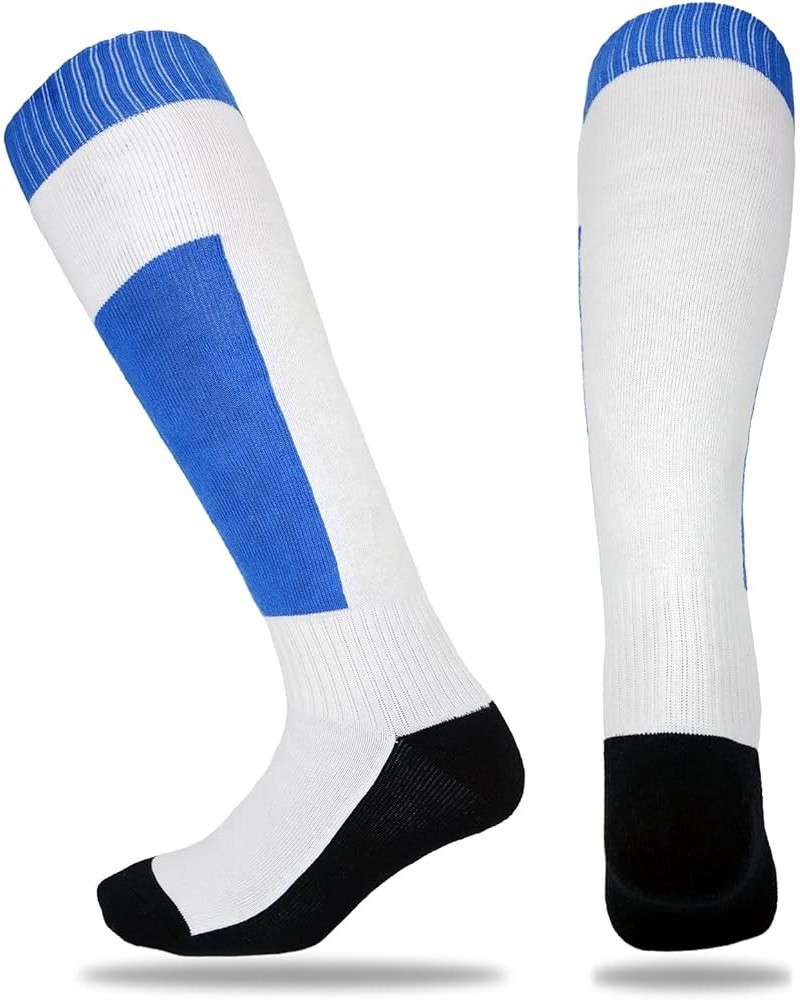 Thickened Fencing Socks,Colorful Cotton Fencing Socks for Epee,Sabre and Foil(1 Pair,Blue/Pink) Blue-black $9.67 Activewear