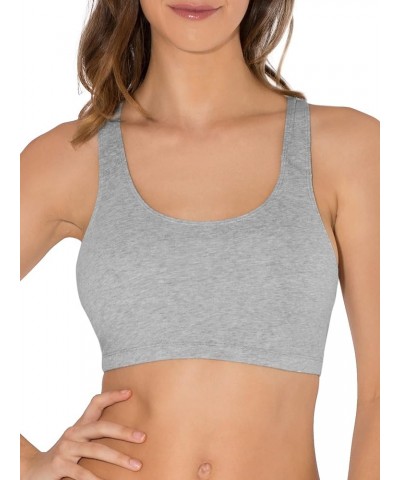 Women's Built Up Tank Style Sports Bra Fashion Colors Blue Gem Heather With Black/White/Grey $9.36 Lingerie