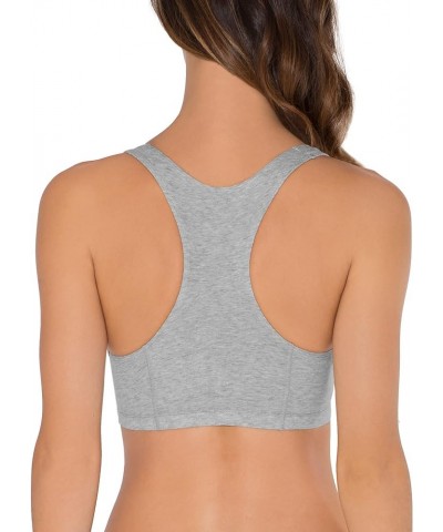 Women's Built Up Tank Style Sports Bra Fashion Colors Blue Gem Heather With Black/White/Grey $9.36 Lingerie