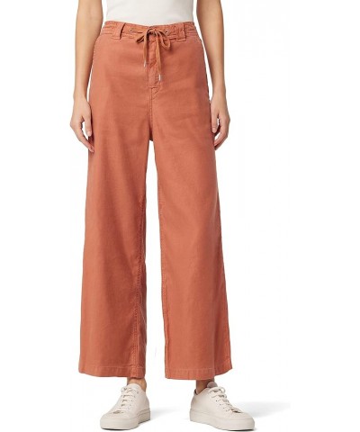 Women's Wide Leg Paper Bag Trouser Pant Bronzed $24.50 Others