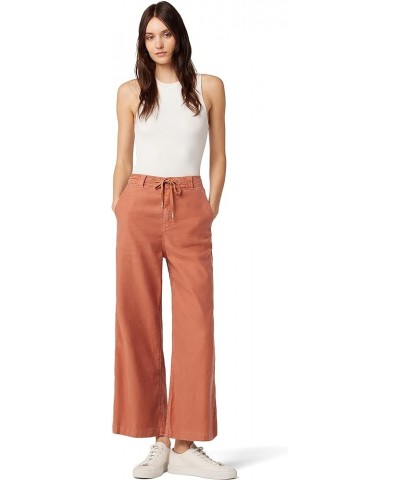 Women's Wide Leg Paper Bag Trouser Pant Bronzed $24.50 Others