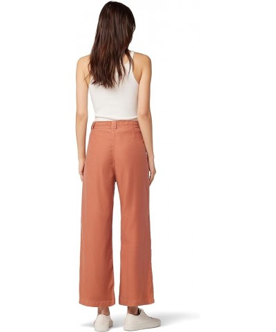 Women's Wide Leg Paper Bag Trouser Pant Bronzed $24.50 Others