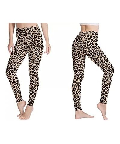 Women High Waist Tummy Control Leggings for Sports Running Gym Fitness Workout Yoga Pants Full Length Cactus $11.50 Activewear