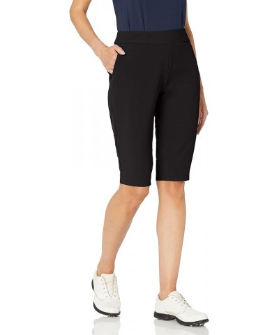 Women's Moisture Wicking Drytec 50 UPF Competitor Pull-on Knee Short Black $9.13 Activewear