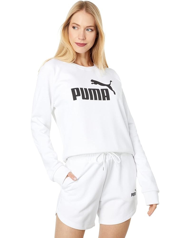 Women's Crewneck Sweatshirt Black-White $15.10 Activewear