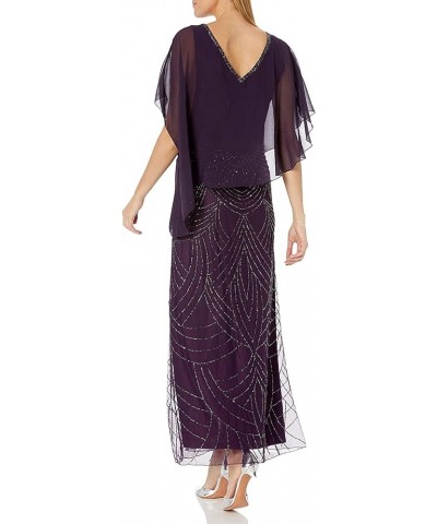 Women's Pop Over with Beaded Bottom Petite Plum/Wine/Shaded $25.44 Dresses