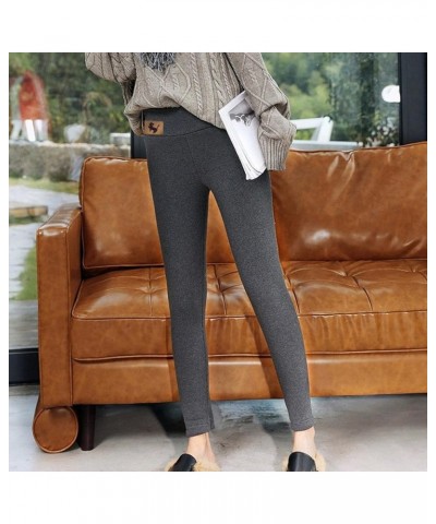 Women's Thermal Yoga Pants Winter Warm High Waisted Fleece Lined Leggings Thick Cashmere Workout Running Tights Gray $3.25 Le...