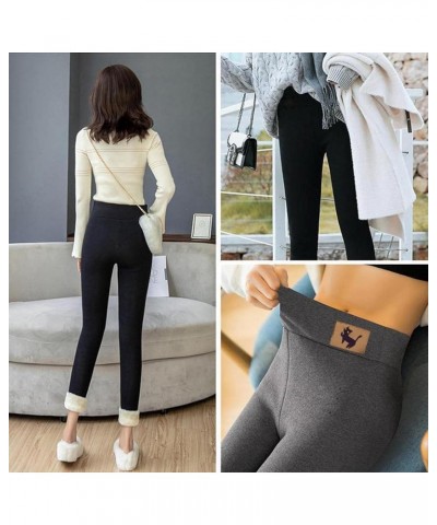 Women's Thermal Yoga Pants Winter Warm High Waisted Fleece Lined Leggings Thick Cashmere Workout Running Tights Gray $3.25 Le...