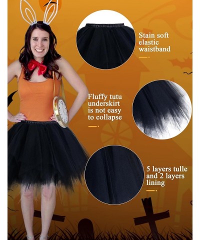 Women's Tulle Tutu Skirt, 1950s Vintage Ballet Tutu Fluffy Petticoat for Themed Party Costume Black $11.60 Others