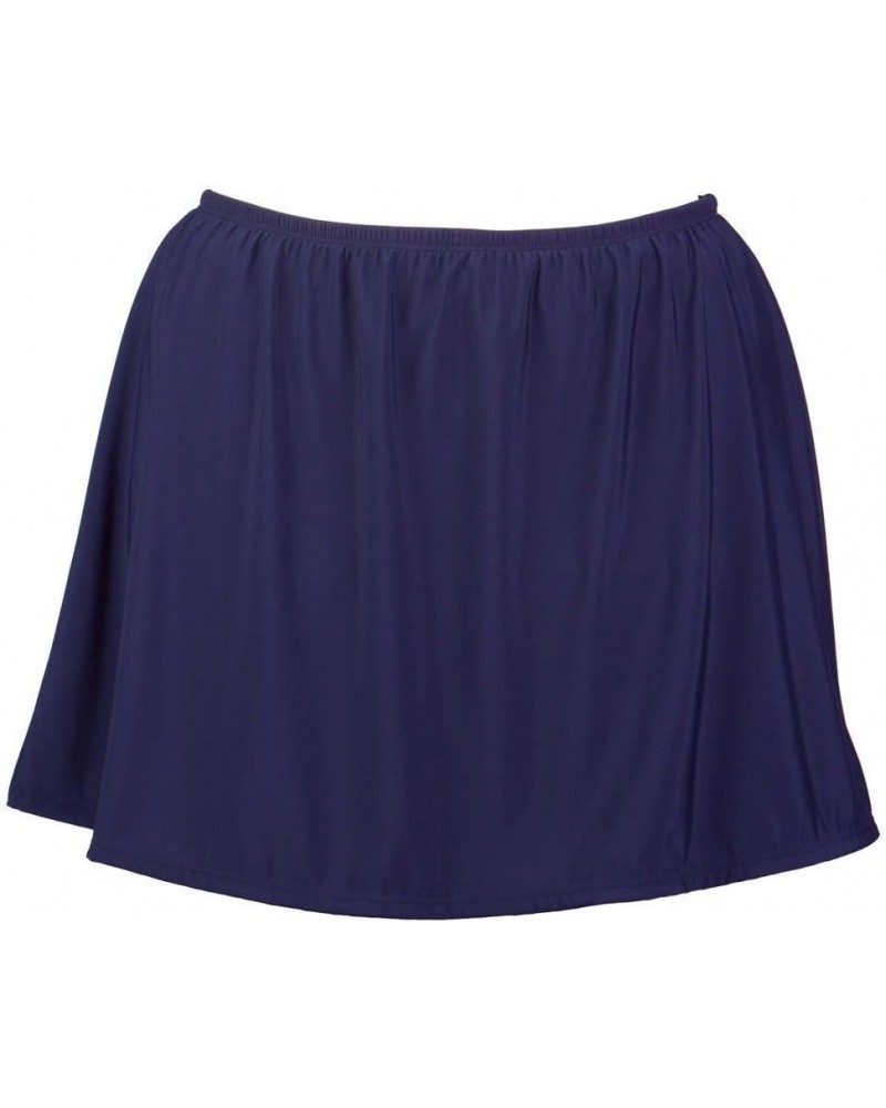 Women's Plus Size Swim Skirt with Built in Panty Navy $27.93 Swimsuits