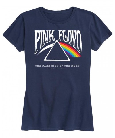 Pink Floyd - DSOTM - Women's Short Sleeve Graphic T-Shirt Navy $12.00 T-Shirts