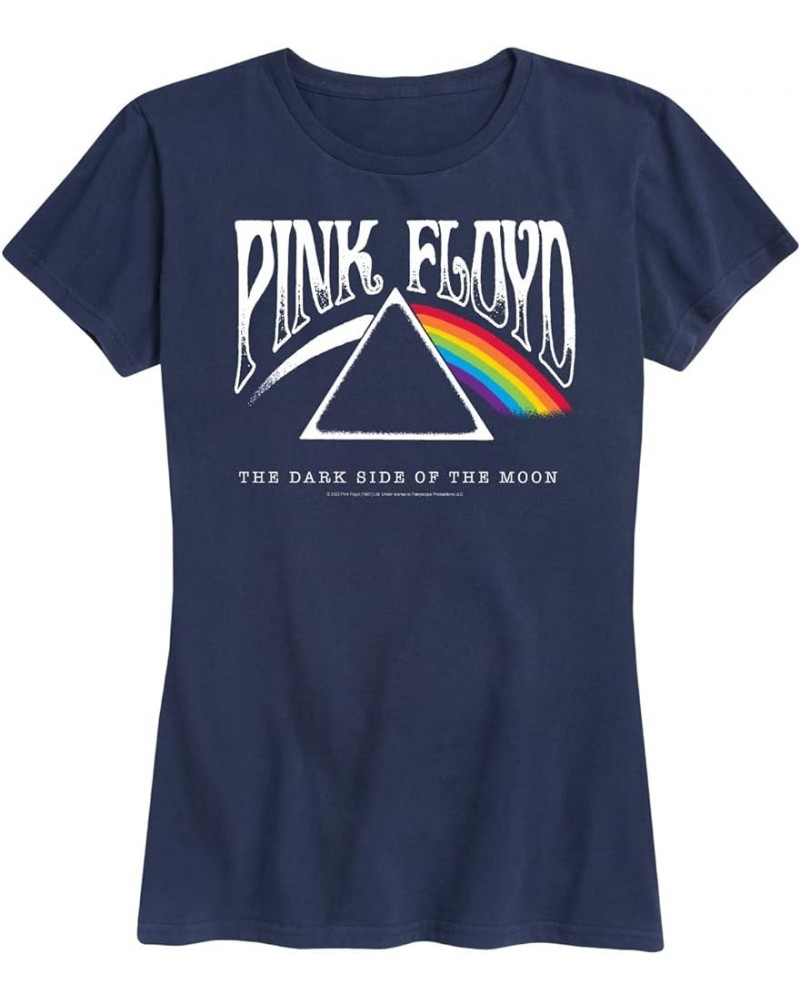 Pink Floyd - DSOTM - Women's Short Sleeve Graphic T-Shirt Navy $12.00 T-Shirts