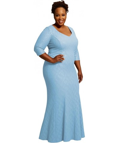 Mother of The Bride Dresses Long - Plus Size Lace Mermaid Formal Evening Gowns Shadow $38.95 Dresses