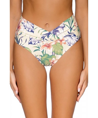 Women's V-Front High-Waist Bikini Bottom Island Life $34.76 Swimsuits