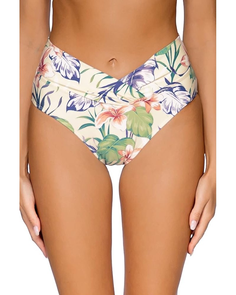 Women's V-Front High-Waist Bikini Bottom Island Life $34.76 Swimsuits