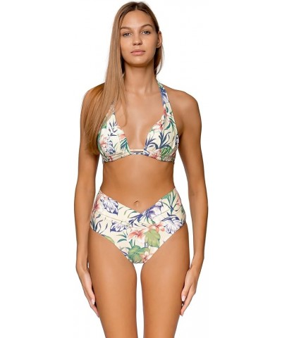 Women's V-Front High-Waist Bikini Bottom Island Life $34.76 Swimsuits