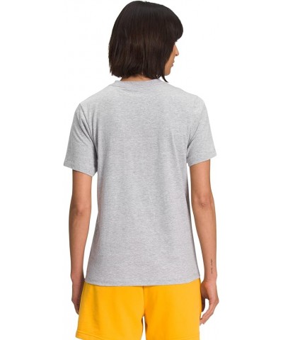 Women's Short Sleeve Geo NSE Tee Tnf Light Grey Heather/Purple Cactus Flower $31.26 Activewear