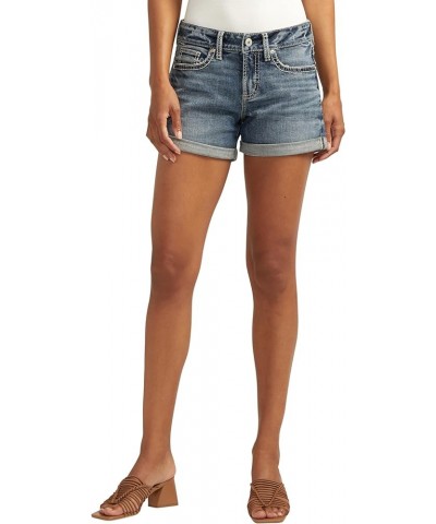 Women's Suki Mid Rise Curvy Fit Short Med Wash Scv380 $30.59 Shorts