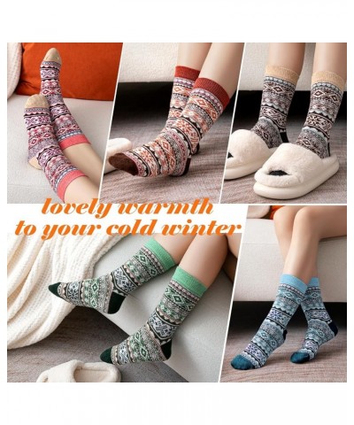 Wool Socks for Women - 5 Pairs Wool Socks Soft Womens Socks, Winter Hiking Socks Cozy Socks Warm Socks Diamond, 5-9 $6.37 Act...