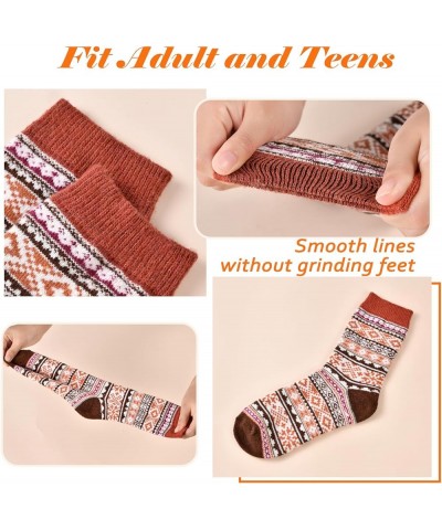 Wool Socks for Women - 5 Pairs Wool Socks Soft Womens Socks, Winter Hiking Socks Cozy Socks Warm Socks Diamond, 5-9 $6.37 Act...