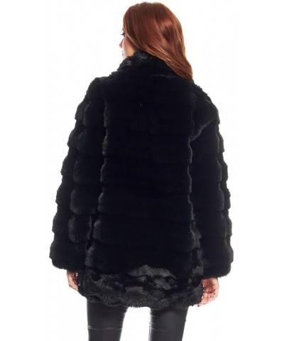 Donna Salyers Camel Faux Fur Rainier Reversible Mink Coat Black $108.00 Coats