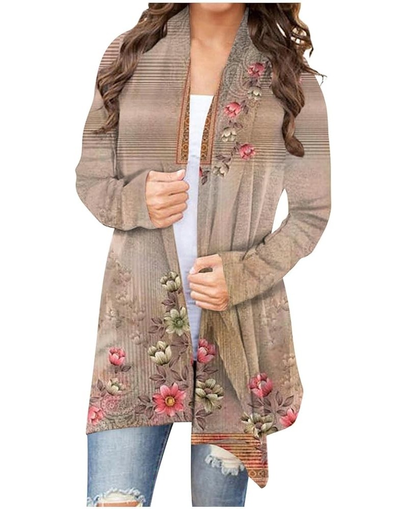 Long Sleeve Cardigan for Women Overszied Open Front Kimono Sweatshrits with Pockets Soft Loose Fit Tunic Shirts 2-pink $10.70...