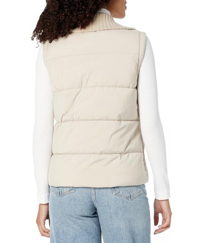 Women's Wide Quilt Vest Latte $38.84 Vests