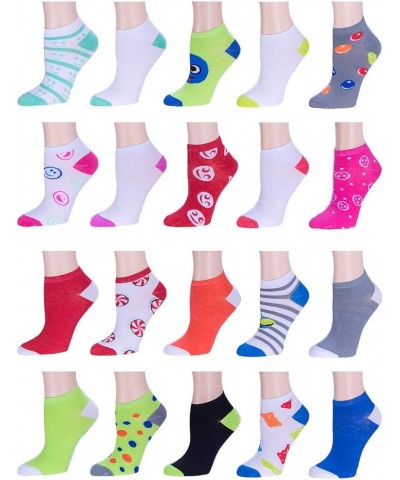 Women Low Cut Ankle Socks (20-Pair) Athletic, Sports, Workout, Running Assortment 1 $9.20 Activewear