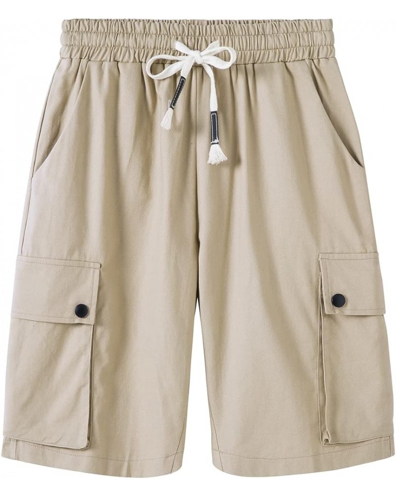 Women's Cargo Hiking Shorts Soft Casual Lightweight Sports Knee Length Summer Shorts Beige $15.39 Shorts