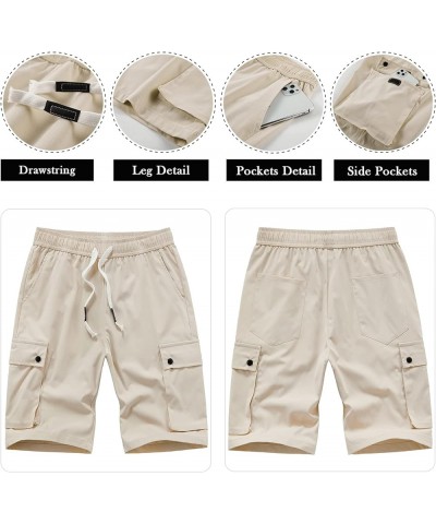 Women's Cargo Hiking Shorts Soft Casual Lightweight Sports Knee Length Summer Shorts Beige $15.39 Shorts