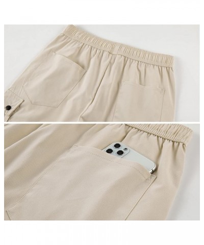 Women's Cargo Hiking Shorts Soft Casual Lightweight Sports Knee Length Summer Shorts Beige $15.39 Shorts