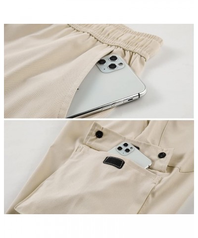 Women's Cargo Hiking Shorts Soft Casual Lightweight Sports Knee Length Summer Shorts Beige $15.39 Shorts