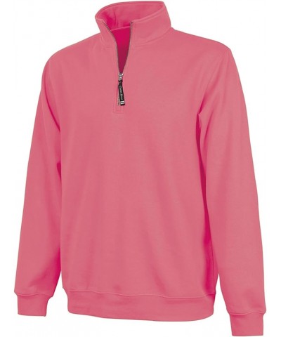 Crosswind Quarter Zip Sweatshirt Preppy Pink $11.48 Sweatshirts